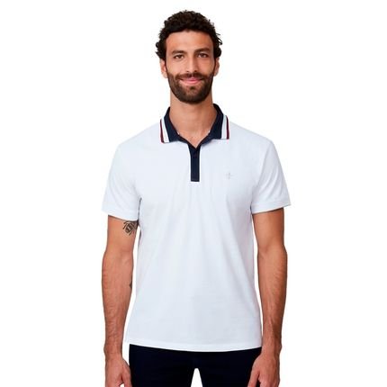 Camisa Polo Dudalina Piquet Regular IN24 Off White Masculino - Marca Dudalina