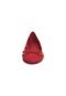 Sapatilha Anacapri Verniz Bico Redondo Básica Vermelha - Marca Anacapri