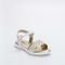 Sandália Infantil Baby Menina Equilíbrio Branca e Dourado - Marca Kidy