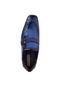 Sapato Social  Rafarillo Side Gore Textura Azul - Marca Rafarillo