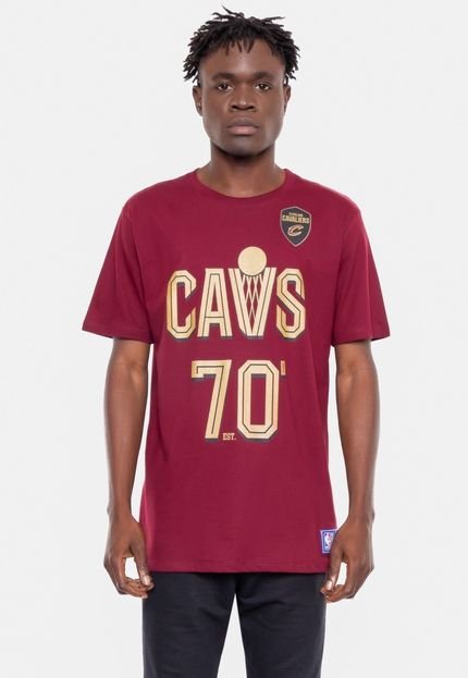 Camiseta NBA City Number Cleveland Cavaliers Bordô Rust - Marca NBA