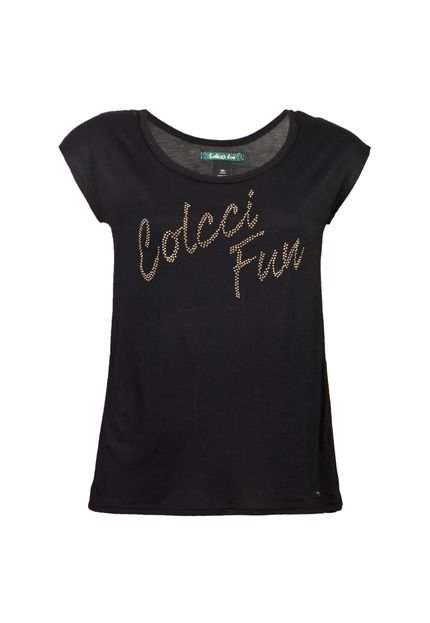 T-Shirt Colcci Fun  Preta - Marca Colcci Fun