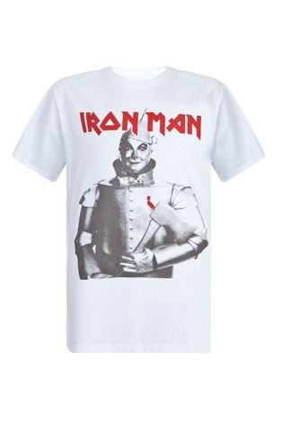Camiseta Reserva Mini Iron Man Branca