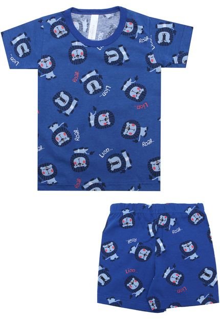 Pijama Malwee Liberta Curto Menino Estampa Azul - Marca Malwee liberta