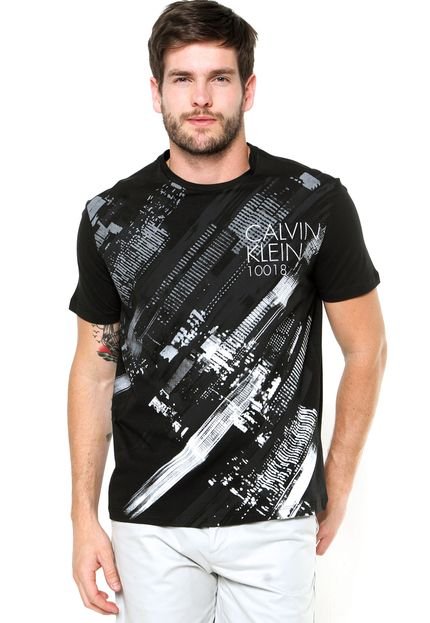 Camiseta Calvin Klein Abstrata Preta - Marca Calvin Klein