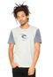 Camiseta Rip Curl New Icon Contrast Bege - Marca Rip Curl