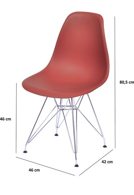 Cadeira Eames Dkr Base Cromada OrDesign - Marca Ór Design
