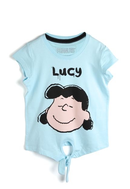 Camiseta Snoopy Tricae Menina Lucy Azul - Marca Tricae