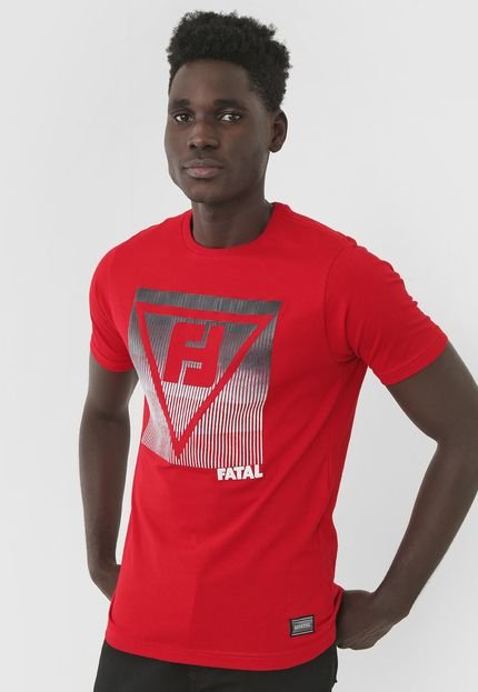 Camiseta Fatal Relevo Vermelha - Marca Fatal