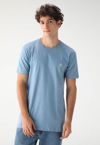 Camiseta Hang Loose Reta Logo Azul