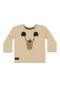 Conjunto Camiseta e Calça para Bebê Menino Quimby Bege - Marca Quimby