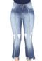 Calça Jeans Osmoze Slim Cropped Destroyed Azul - Marca Osmoze