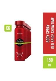 Pack 6 Body Spray Showtime Old Spice