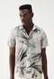 Camisa Linho Colcci Relaxed Estampada Bege - Marca Colcci