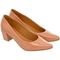Sapato Scarpin Donatella Shoes Bico Fino Confort Nude Verniz - Marca Monte Shoes