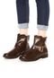 Bota DAFITI SHOES Fivela Marrom - Marca DAFITI SHOES