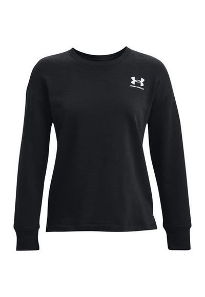 Buzo Mujer Negro RIVAL FLEECE OVERSIZ 1369423 001 N11 Under Armour