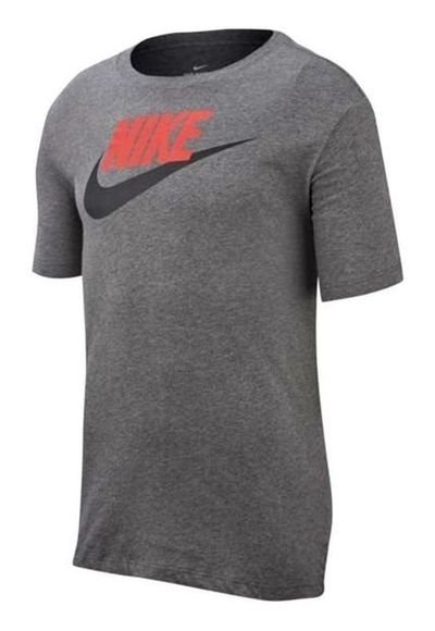 Camiseta Nike Nsw Tee Icon Futura Gris Oscuro Compra Ahora