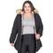 Jaqueta Parka Feminina Dupla Face Nylon Plus Size Com Capuz - Marca Zafina