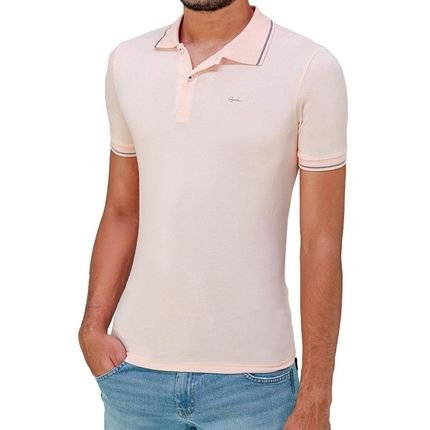 Camisa Polo Manga Curta Masculina 00749015 Slim Ogochi Rosa - Marca Ogochi