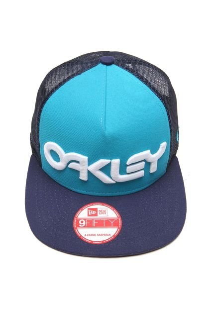 Boné Oakley Mod Fp Trucker Mesh Snapback Azul - Marca Oakley