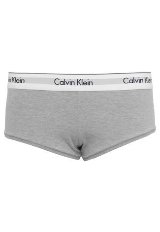 Calcinha Calvin Klein Underwear Caleçon Logo Cinza