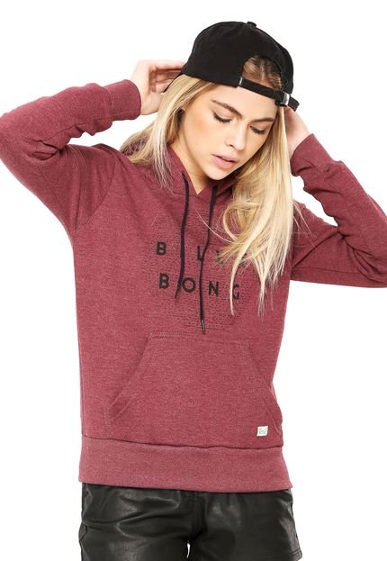 Moletom Flanelado Fechado Billabong Division Vinho - Marca Billabong