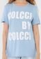 Camiseta Colcci Lettering Azul - Marca Colcci