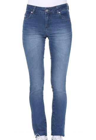 Calça Jeans Lacoste Skinny Stretch Azul