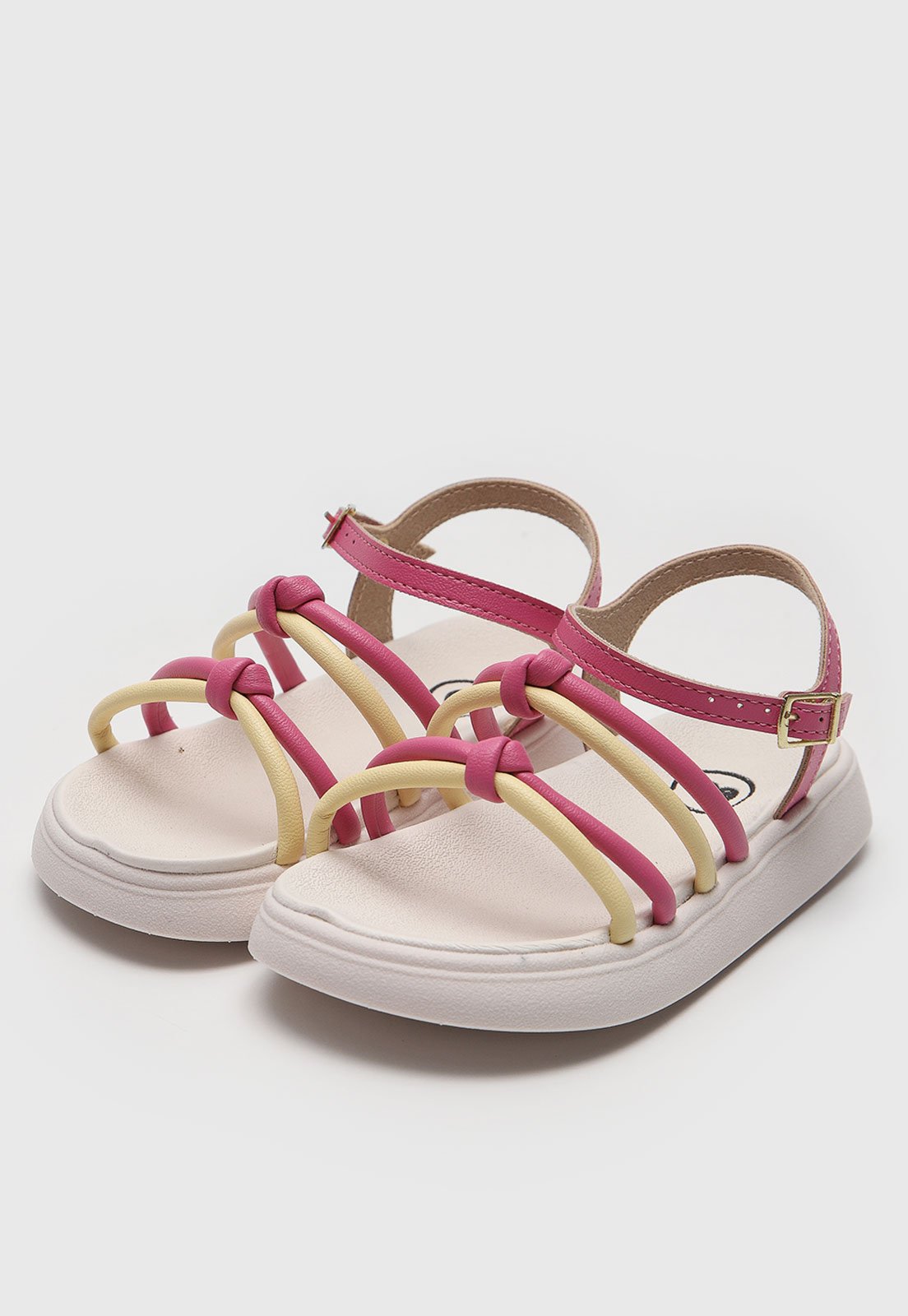 Sandália Infantil Molekinha Tiras Off-White - Marca Molekinha