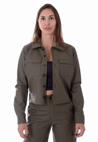 Camisa Feminina Operarock Verde Militar