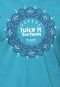 Camiseta Juice it  Mandala Mark Azul - Marca Juice It