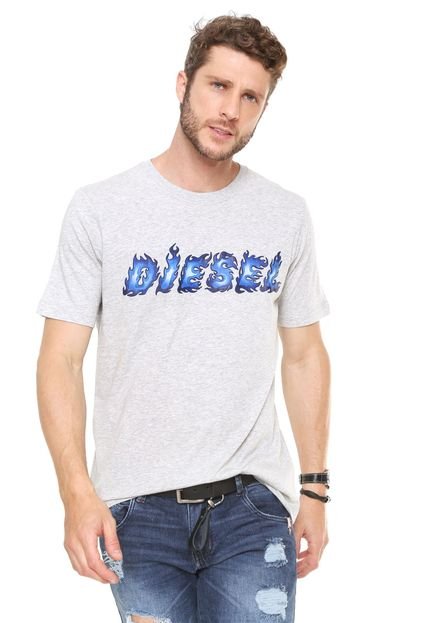 Camiseta Diesel Just Cinza - Marca Diesel