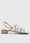 Sandália Dafiti Shoes Tiras Cruzadas Off-White - Marca DAFITI SHOES