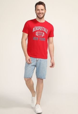 Camiseta Aeropostale Logo Vermelha - Compre Agora