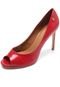 Peep Toe Carmim Verniz Vermelho - Marca Carmim