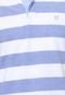 Camisa Polo Richards Fashion Azul/ Branco - Marca Richards