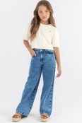 Calça Infantil Menina em Jeans Colorittá Azul - Marca Colorittá