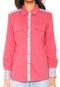 Camisa Holin Stone Recortes Coral - Marca Holin Stone