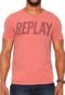Camiseta Replay Silk Coral - Marca Replay