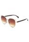 Óculos de Sol Thelure Redondo Dourado/Marrom - Marca Thelure
