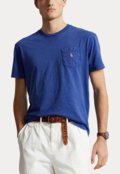 Camiseta Polo Ralph Lauren Reta Pocket Logo Azul - Marca Polo Ralph Lauren