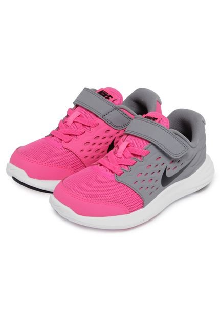 Tênis Nike Lunarstelos Infantil Rosa/Cinza - Marca Nike