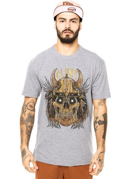 Camiseta Blunt Viking Skull Cinza - Marca Blunt