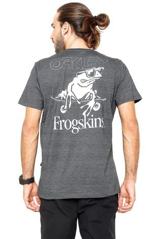 Camiseta Oakley Frogs On Board Cinza - Compre Agora