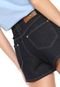 Bermuda Jeans Forum Hot Pant Lurex Azul - Marca Forum