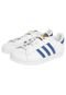 Tênis adidas Originals Superstar Foundation Infantil Branco/Azul. - Marca adidas Originals