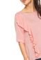 Blusa For Why Babados Rosa - Marca For Why