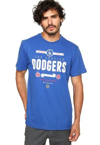 Camiseta New Era Retro 8 Los Angeles Dodgers MLB Azul