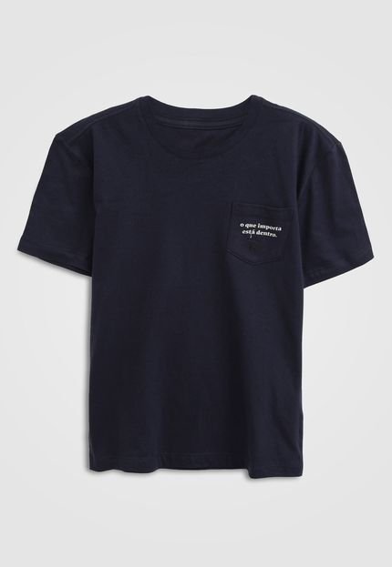 Camiseta Reserva Mini Infantil Bolso Azul-Marinho - Marca Reserva Mini